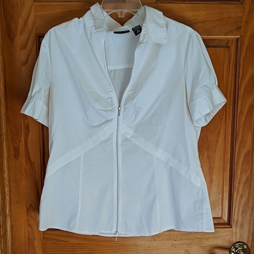 New York & company size 16 white double zipper